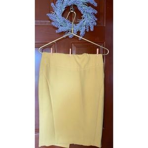 Women’s Vintage Style Yellow Pencil Skirt